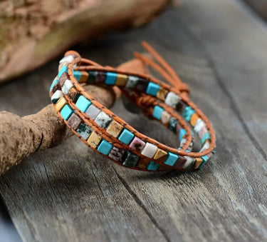 Colorful Life Mixed Stone Double Wrap Bracelet-Your Soul Place